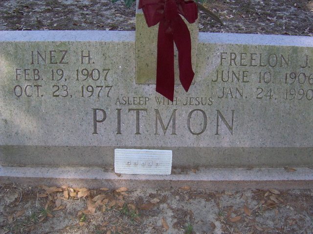Headstone for Pitmon, Inez H.